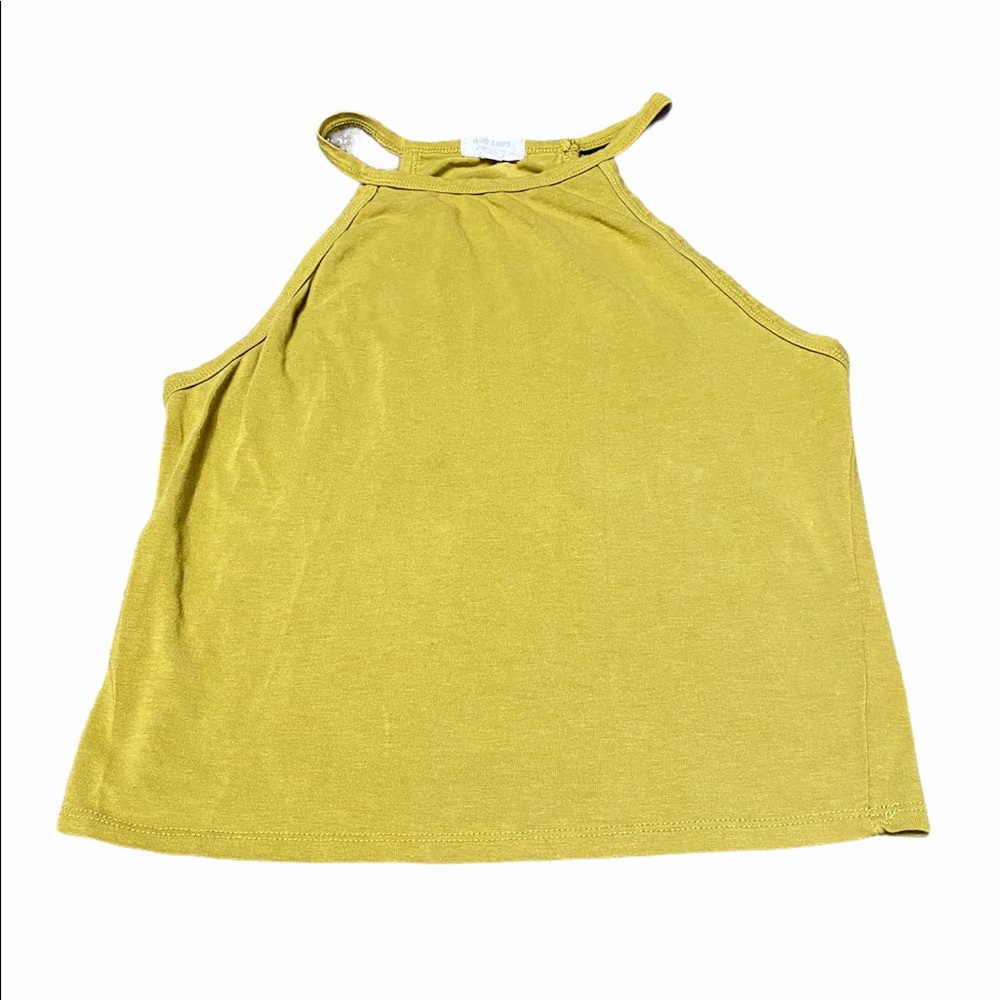 Heart & Hips High Neck Ribbed Tank Top Size L